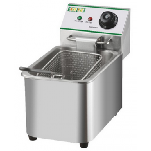 Friteuza electrica cu o cuva, de banc, inox