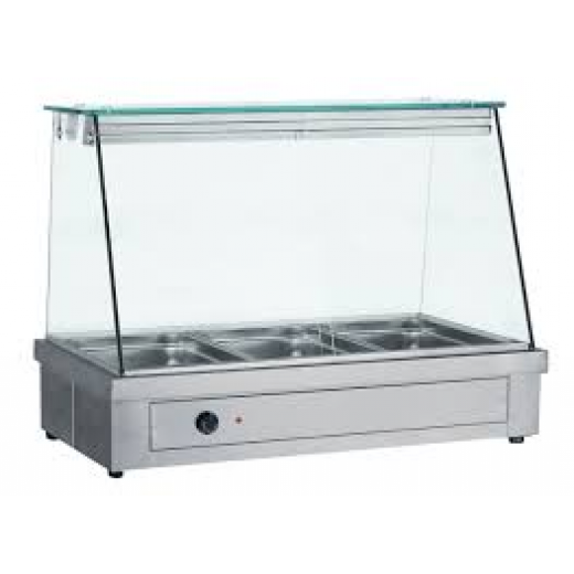 Bain-marie de banc cu patru cuve