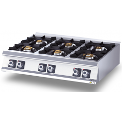 Masina de gatit pe gaz cu 6 focuri