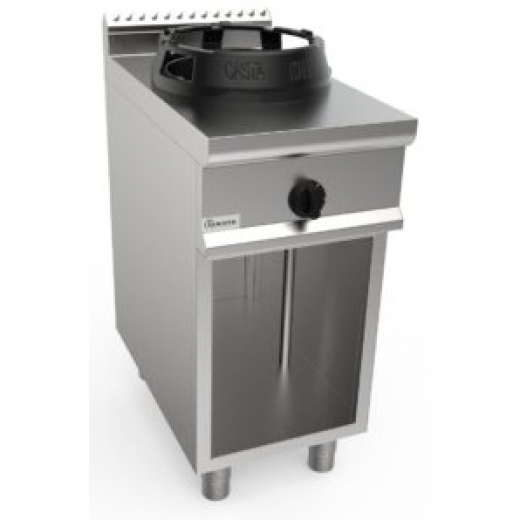 Masina de gatit cu 1 arzator wok cu suport dulap deschis 