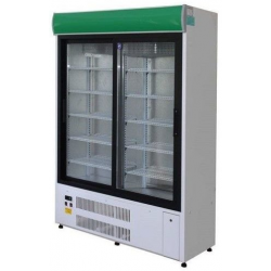 Vitrina frigorifica verticala cu doua usi glisante 800 lt.