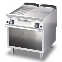 Gratar pe gaz cu suprafata 1/3 striata 