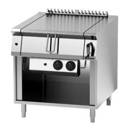 Tigaie basculanta pe gaz cu basculare manuala, 70lt.
