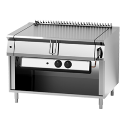 Tigaie basculanta pe gaz cu basculare manuala, 110lt.